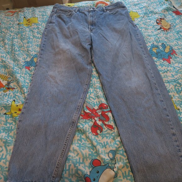 Levis 560 Comfort Fit Jeans Tapered Blue Men's 42x35.5 Tall (01560-4891) Red Tab